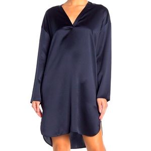 Vince silk long sleeve tunic